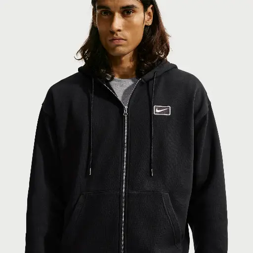 Nike Hoodie met rits voor heren - Zwart