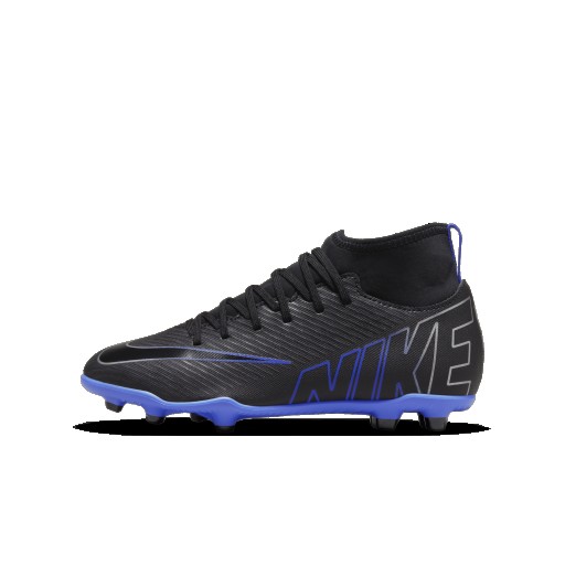 Nike Jr. Mercurial Superfly 9 Club high-top voetbalschoen voor kleuters/kids (meerdere ondergronden) - Zwart