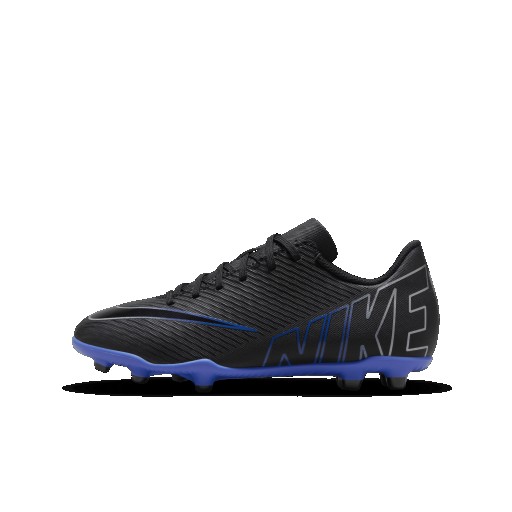 Nike Jr. Mercurial Vapor 15 Club low-top voetbalschoen voor kleuters/kids (meerdere ondergronden) - Zwart