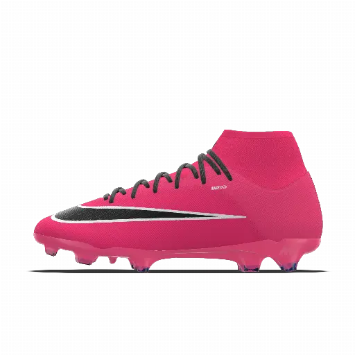 Nike Mercurial Superfly 11 Academy By You customized high-top voetbalschoenen (stevige ondergrond) - Roze