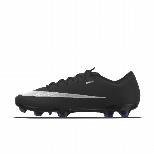 Nike Mercurial Vapor 17 Academy By You custom low-top voetbalschoenen (stevige ondergrond) - Zwart