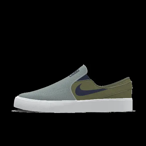 Nike SB Zoom Janoski Slip By You custom skateschoenen voor heren - Groen