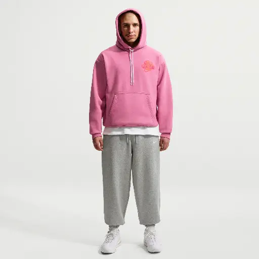 Nike Solo Fleece herenbroek met boorden - Grijs