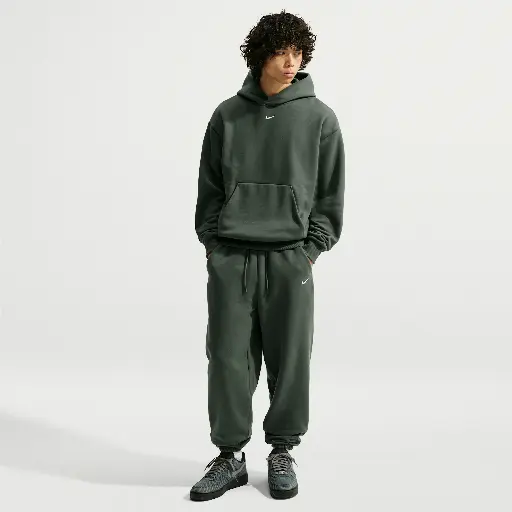 Nike Solo Fleece herenbroek met boorden - Groen