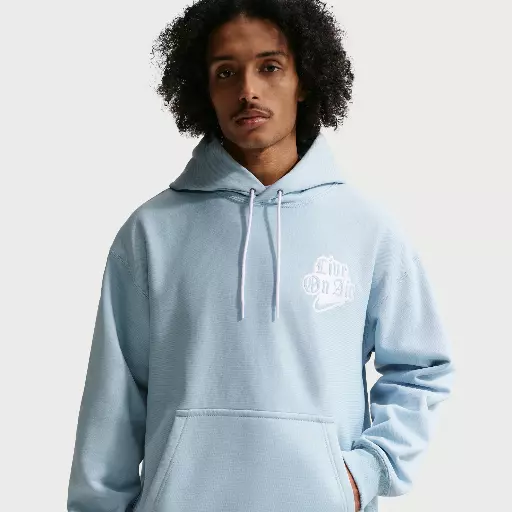 Nike Solo Swoosh Fleecehoodie voor heren - Blauw