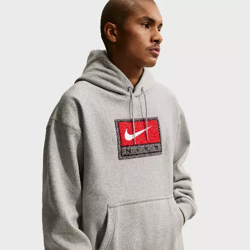 Nike Solo Swoosh Fleecehoodie voor heren - Grijs