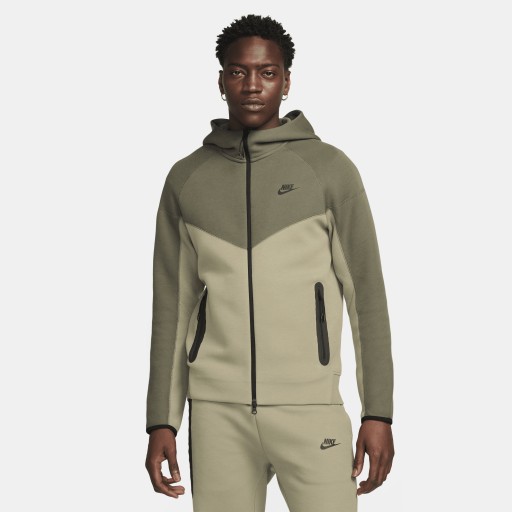 Nike Sportswear Tech Fleece Windrunner Hoodie met rits voor heren - Bruin