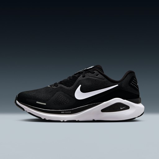 Nike Structure 26 hardloopschoenen voor dames (extra breed, straat) - Zwart