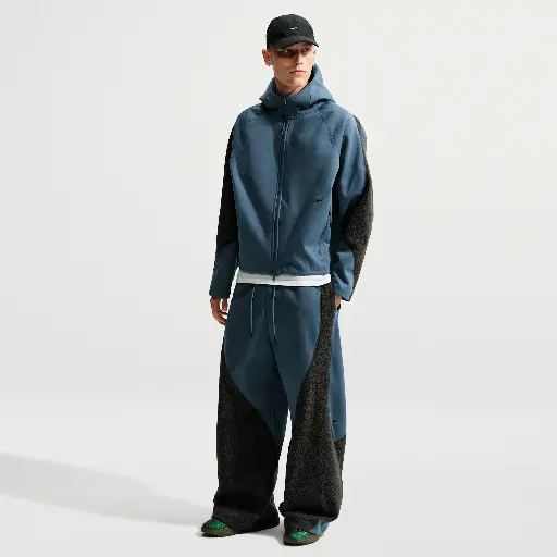 Nike Tech Boreas ruimvallende Therma-FIT herenbroek met open zoom - Blauw
