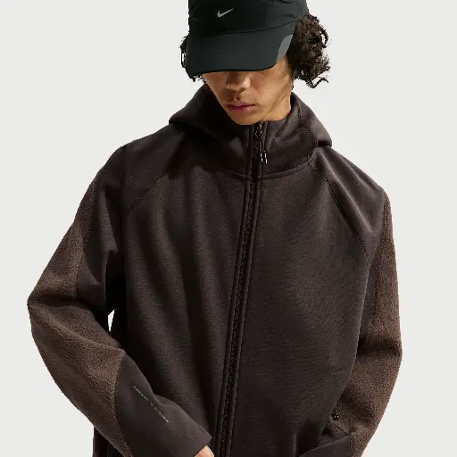 Nike Tech Boreas Therma-FIT hoodie met rits over de hele lengte voor heren - Bruin