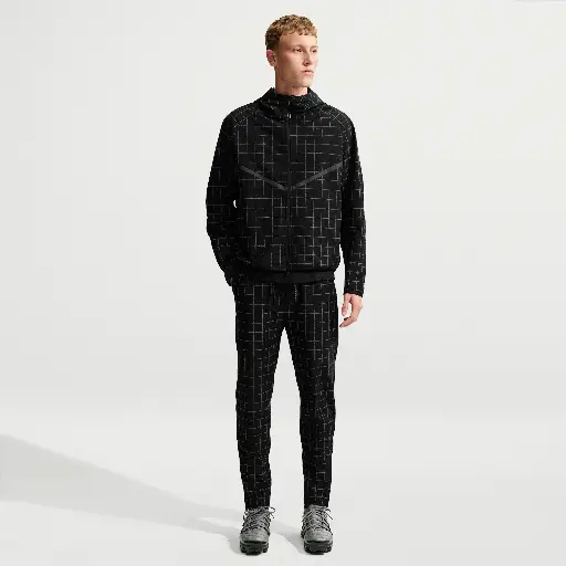 Nike Tech Dri-FIT Shori knit herenbroek met all-over print - Zwart