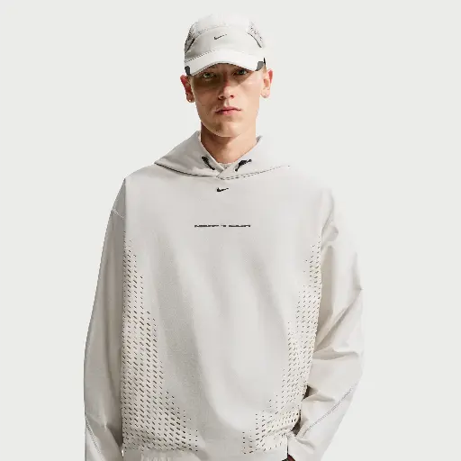 Nike Tech Dri-FIT Shori knit pullover hoodie voor heren - Grijs