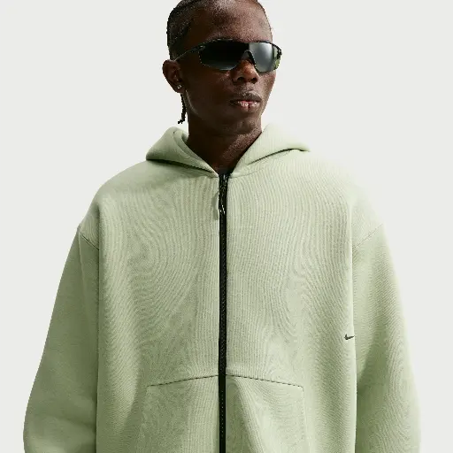Nike Tech fleecehoodie met rits voor heren - Groen