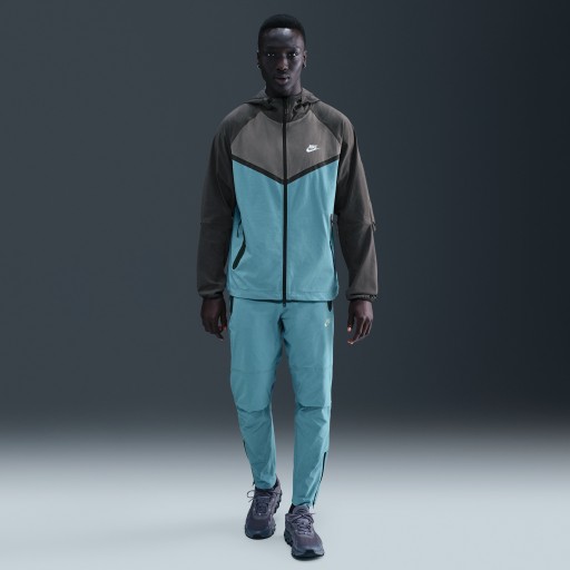 Nike Tech geweven herenbroek met open zoom - Blauw
