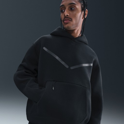 Nike Tech hoodie met reflecterende accenten voor heren - Zwart