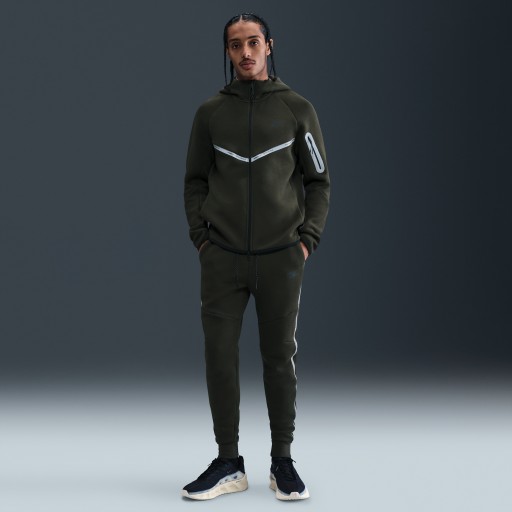 Nike Tech joggingbroek van fleece voor heren met reflecterend design-accenten - Groen