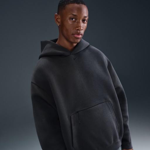 Nike Tech oversized fleecehoodie voor heren - Grijs
