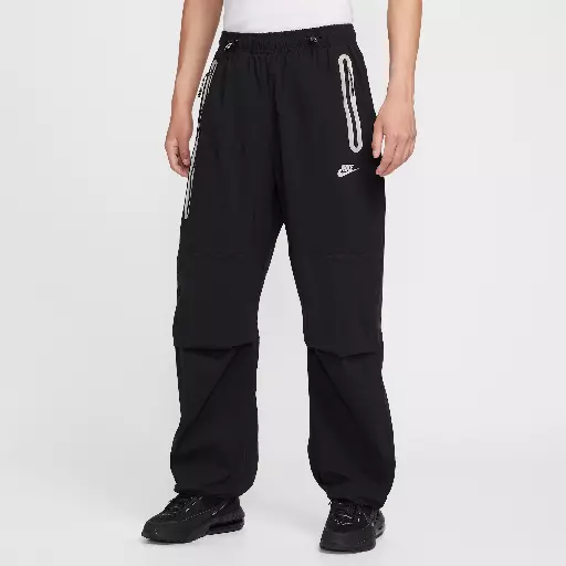 Nike Tech oversized geweven herenbroek - Zwart