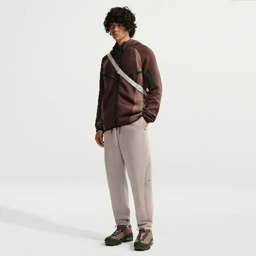 Nike Tech ruimvallende fleece broek voor heren - Grijs