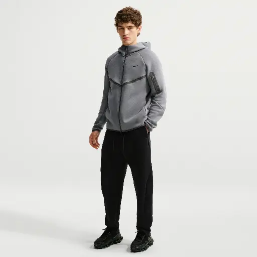 Nike Tech ruimvallende fleece broek voor heren - Zwart