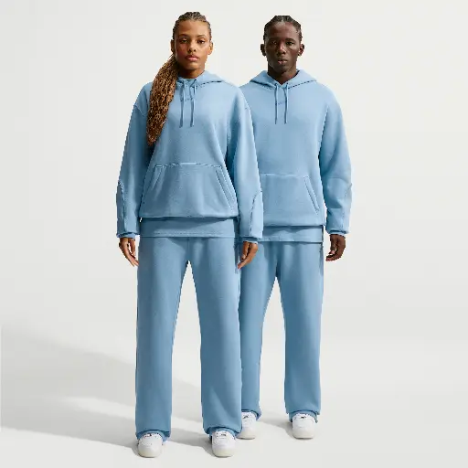 NOCTA NOCTA Fleece CS joggingbroek met open zoom - Blauw