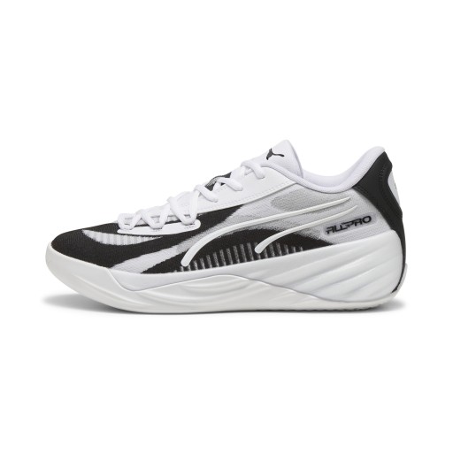 PUMA All-Pro NITRO Team basketbalschoenen, Zwart/Wit