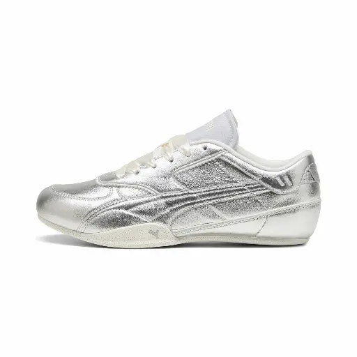 PUMA Bella Mina Pearl sneakers voor Dames, Wit/Zilver