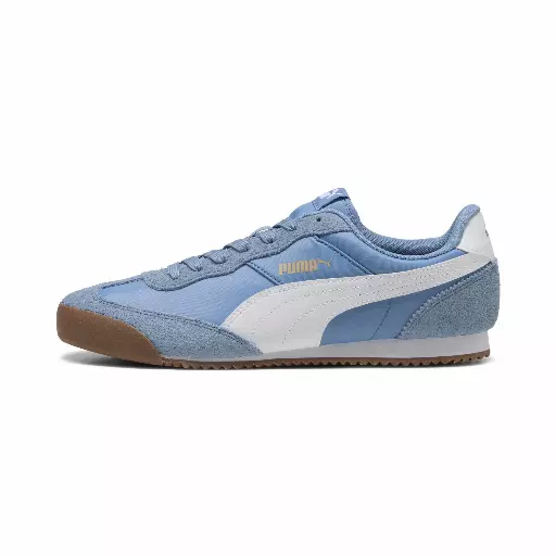 PUMA Bootero uniseks sneakers, Blauw/Wit/Goud
