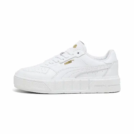 PUMA Cali Court leren damessneakers, Wit
