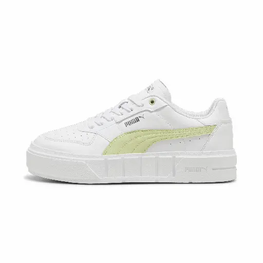 PUMA Cali Court leren damessneakers, Wit