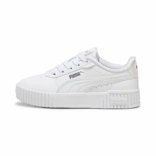 PUMA Carina 2.0 Holo sneakers voor Dames, Wit/Zilver