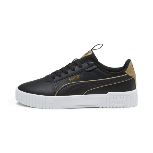 PUMA Carina 2.0 Pop Up Metallics sneakers voor Dames, Zwart/Wit/Goud
