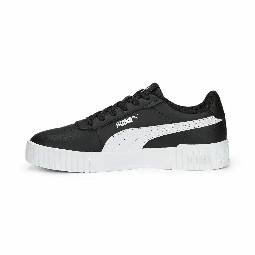 PUMA Carina 2.0 sneakers voor Dames, Zwart/Wit/Zilver