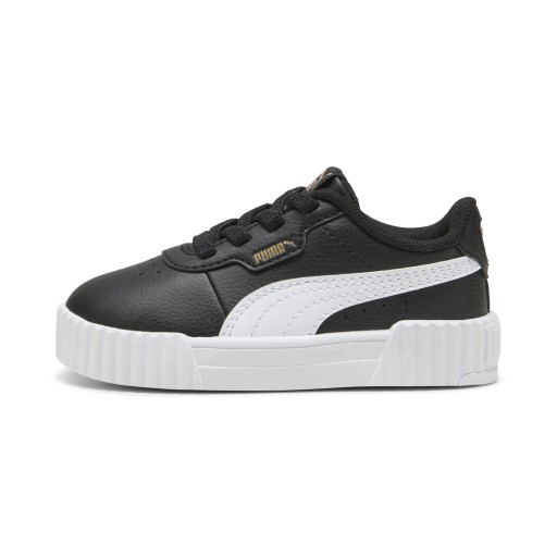 PUMA Carina 3.0 Holo sneakers voor Dames, Zwart/Wit/Goud