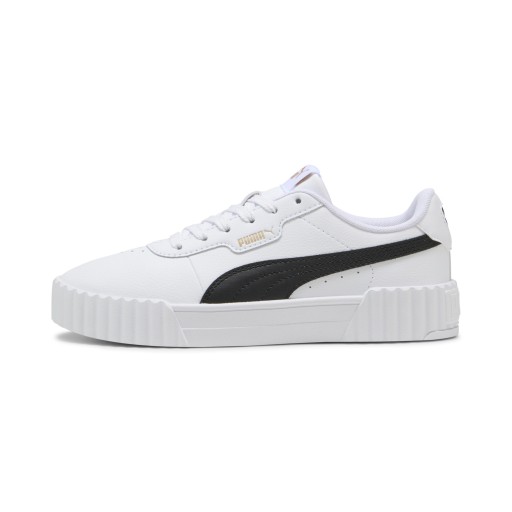 PUMA Carina 3.0 sneakers voor Dames, Zwart/Wit/Goud