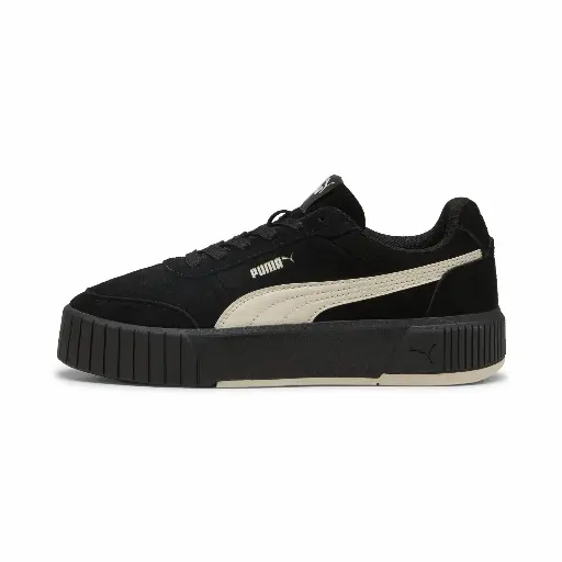 PUMA Carina Mia Suede sneakers voor Dames, Zwart