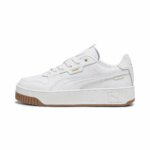 PUMA Carina Street Lux sneakers voor Dames, Wit/Goud