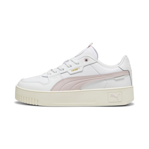 PUMA Carina Street Lux sneakers voor Dames, Wit/Goud