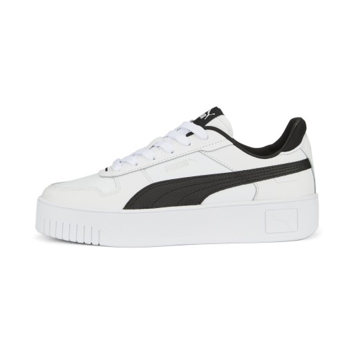 PUMA Carina Street sneakers voor Dames, Zwart/Wit/Zilver