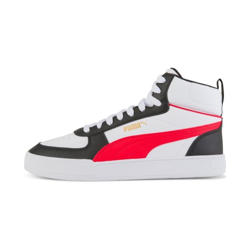 PUMA Caven Mid uniseks sneakers, Zwart/Rood