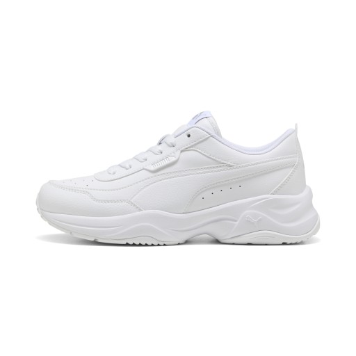 PUMA Cilia Mode sportschoenen voor Dames, Wit/Zilver