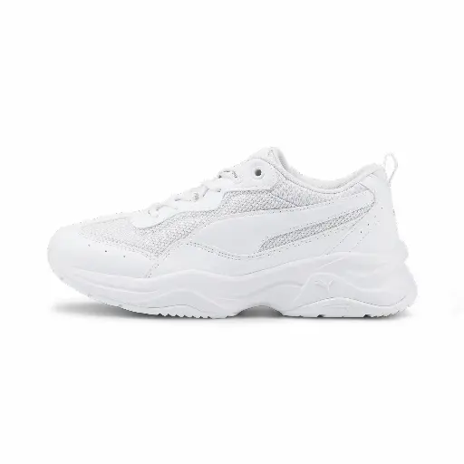 PUMA Cilia sportschoenen voor Dames, Grijs/Wit/Zilver