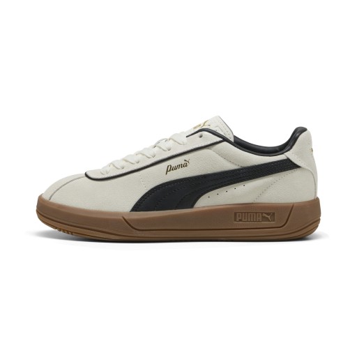 PUMA Club Klassika Suede sneakers voor Dames, Zwart/Wit/Goud