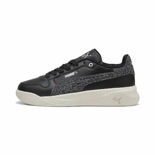 PUMA Court Bae Feline sneakers voor Dames, Zwart/Zilver