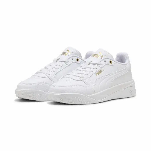 PUMA Court Bae sneakers voor Dames, Wit/Goud