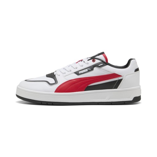 PUMA Court Classic Street sneakers unisex, Zwart/Rood/Wit