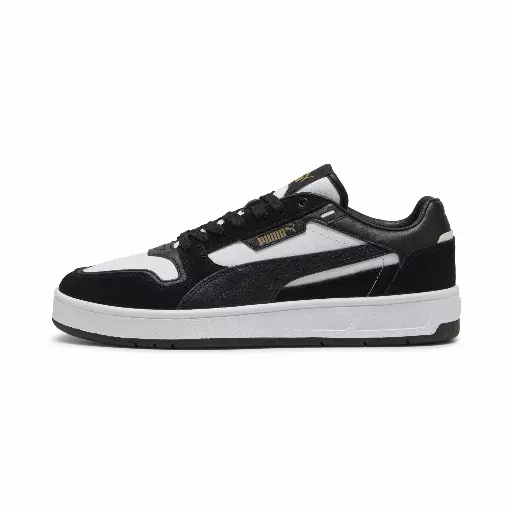 PUMA Court Classic Suede sneakers uniseks, Zwart/Wit/Goud