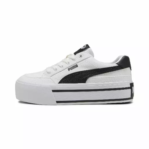 PUMA Court Classic Vulc sneakers voor Dames, Zwart/Wit