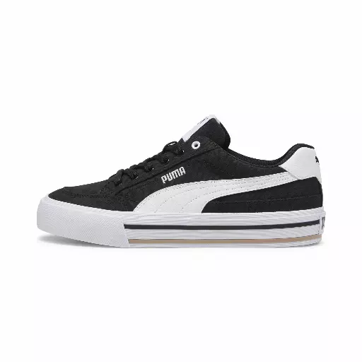 PUMA Court Classic Vulcanised Formstrip uniseks sneakers, Zwart/Wit