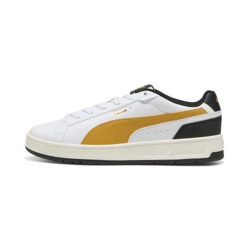 PUMA Court Classico sneakers unisex, Zwart/Wit/Goud